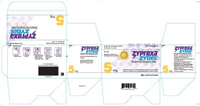PACKAGE LABEL - ZYPREXA ZYDIS 5 mg tablet, 30 sachets - Zyprexa Zydis 5 mg Carton